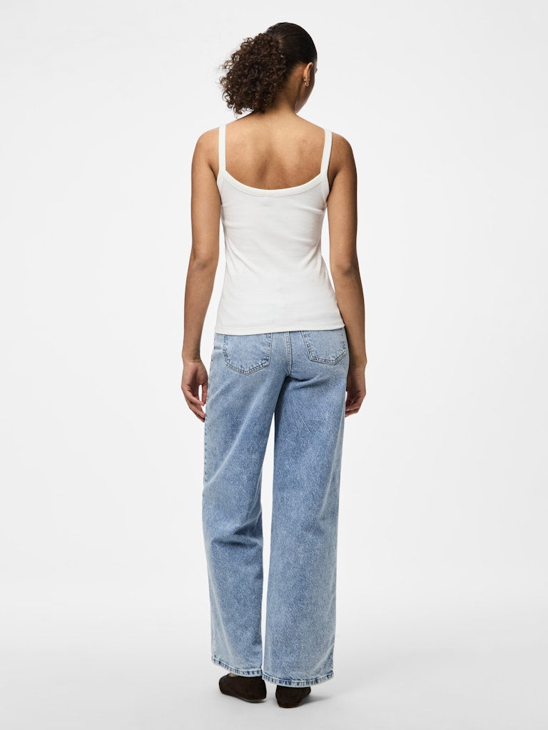 PCMAY STRAP TOP - Bright White