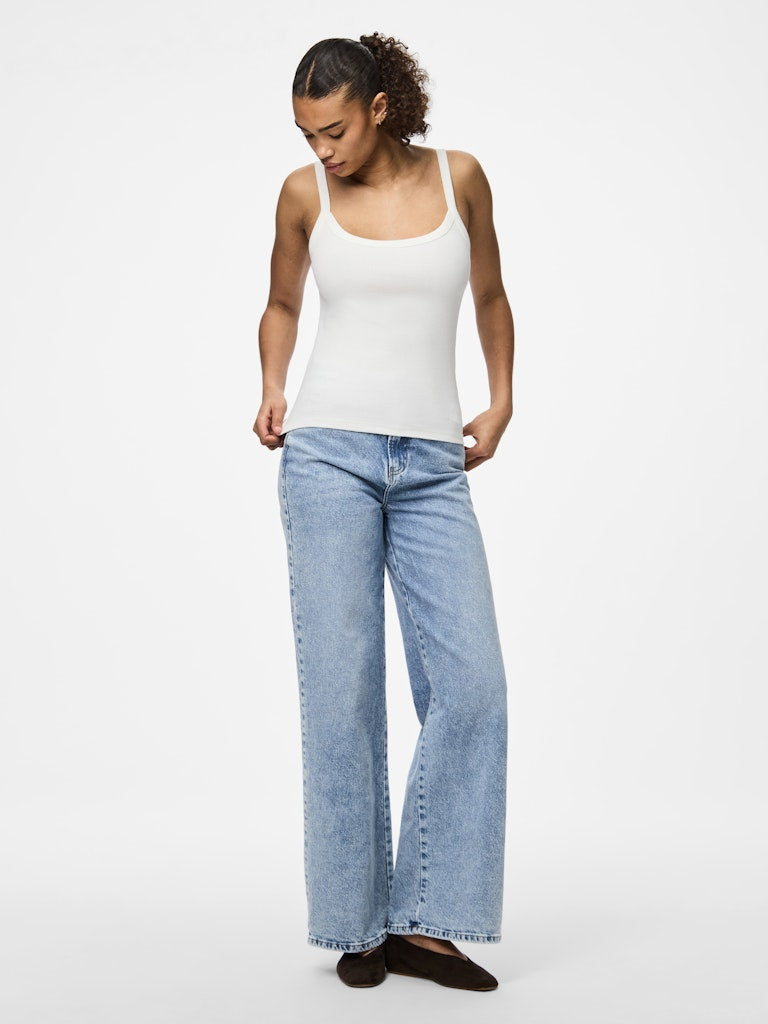 PCMAY STRAP TOP - Bright White