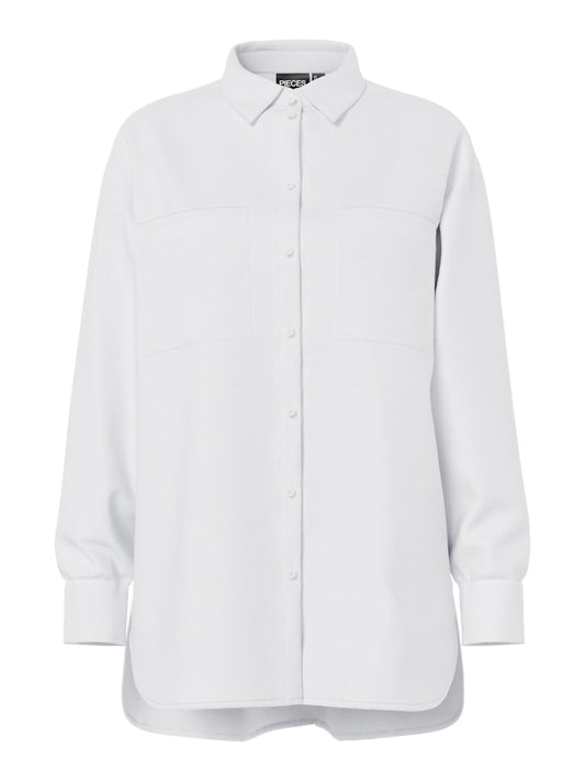PCMELIA LS LOOSE SHIRT - Bright White