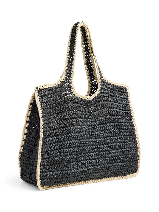 PCLYDIA CONTRAST SHOPPER - Black