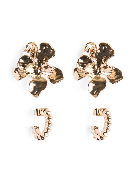 PCLILI 2-PACK EARRINGS - Gold