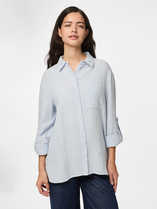 PCSASTINA LS SHIRT - Cashmere Blue