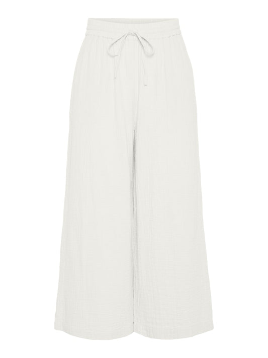 PCSASTINA HW CULOTTE PANTS - Cloud Dancer