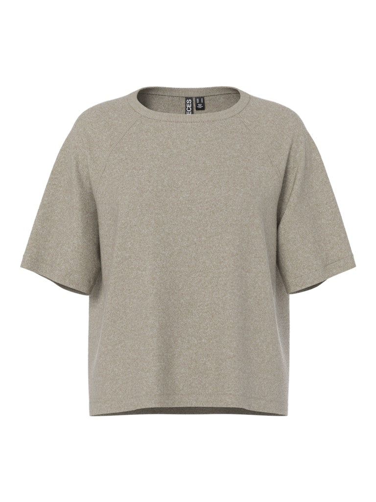 PCBREE SS O-NECK KNIT - Crockery