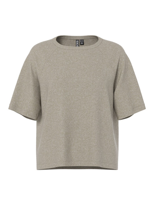PCBREE SS O-NECK KNIT - Crockery