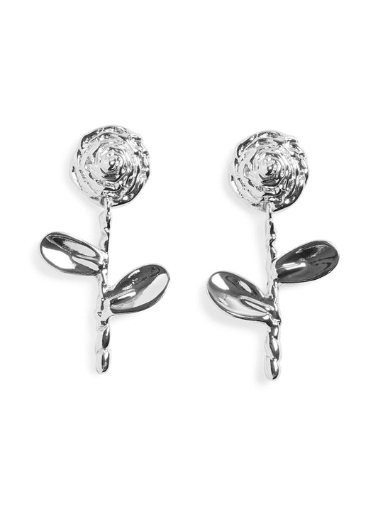 PCANNA EARRINGS PLATED BUNDLE - Silver/Flower
