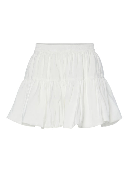 PCDEMMIE MW SHORT BALLOON SKIRT - Bright White