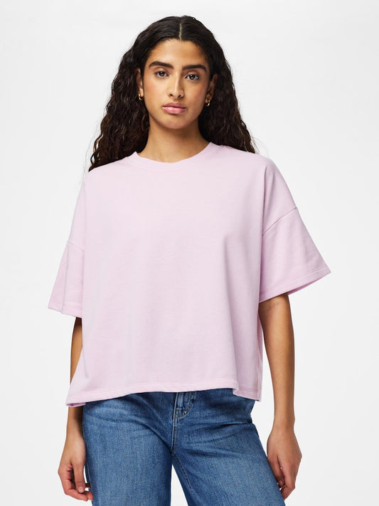 PCCHILLI SUMMER 2/4 LOOSE SWEAT - Winsome Orchid