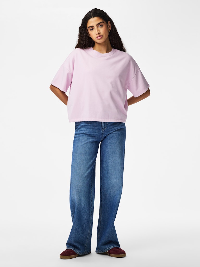 PCCHILLI SUMMER 2/4 LOOSE SWEAT - Winsome Orchid