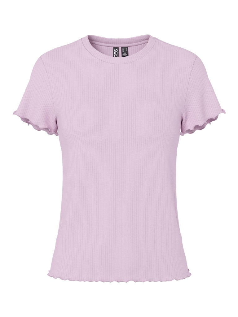 PCNICCA SS O-NECK TOP - Winsome Orchid