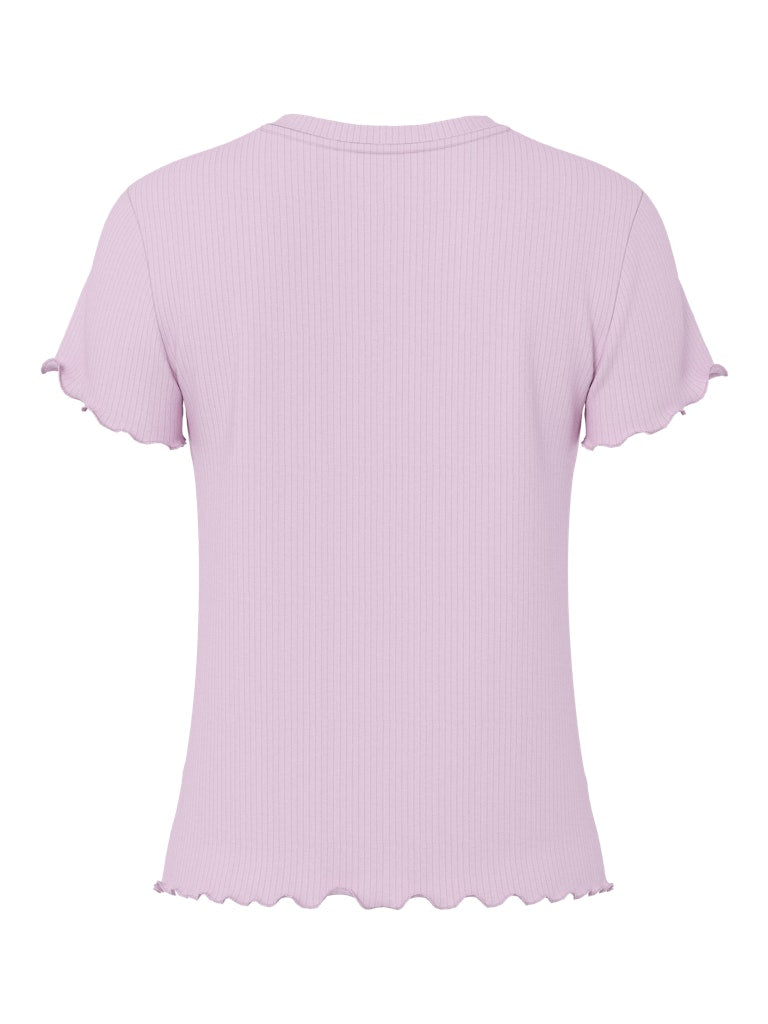 PCNICCA SS O-NECK TOP - Winsome Orchid