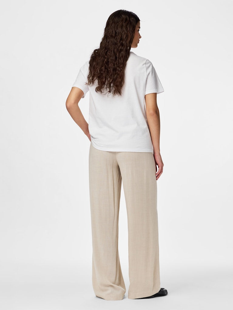 PCVINSTY HW WIDE PANTS - Silver Lining