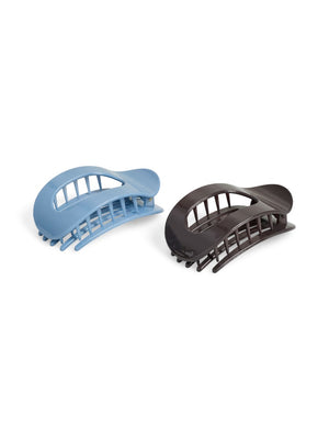 PCBILANA F HAIRCLIP 2-PACK - Coffee Quartz/Lt Blue