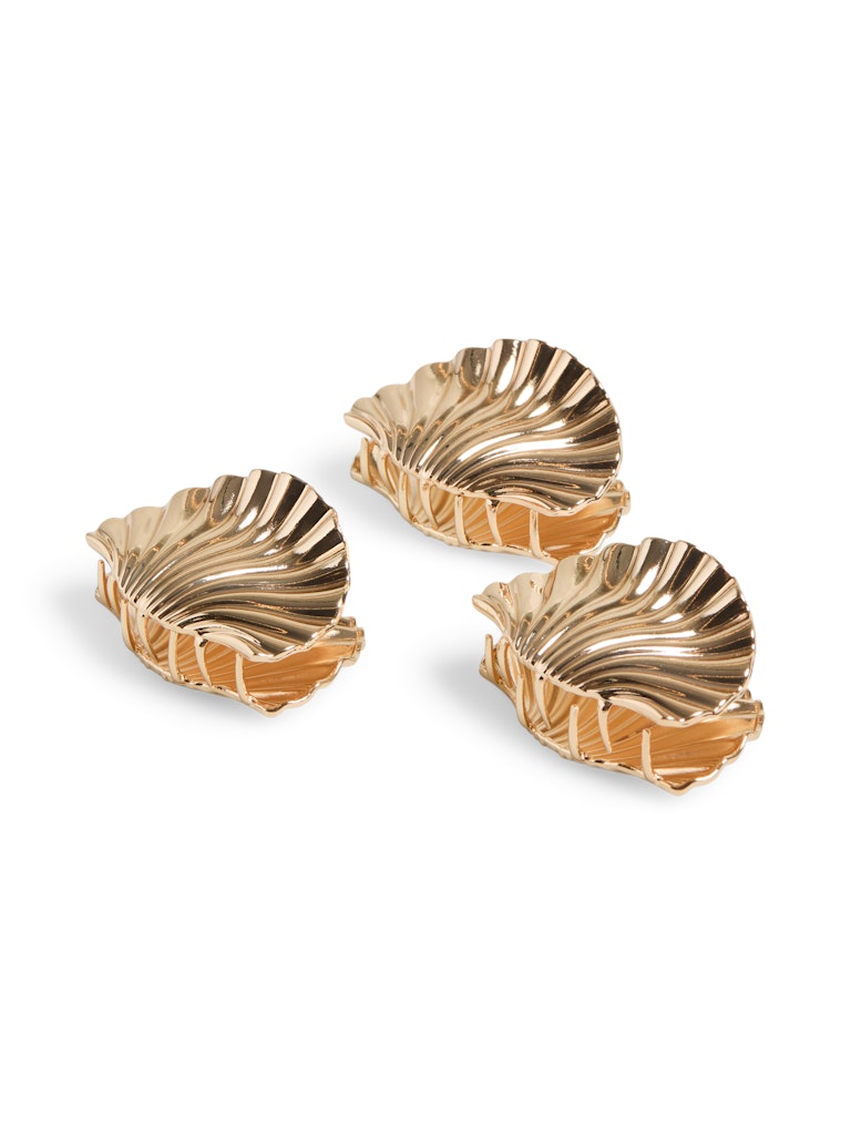 PCKIRGITA A MINI HAIRSHARK 3-PACK - Gold Colour