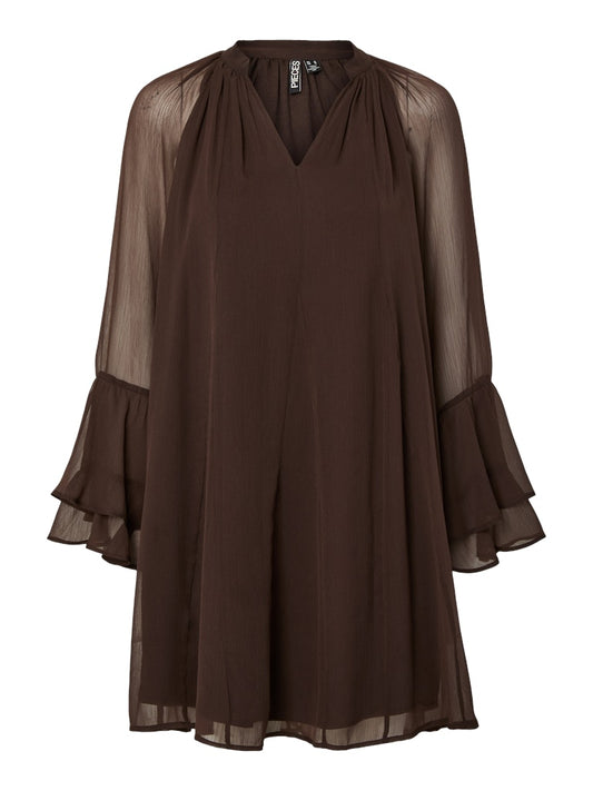 PCJASMIN LS SHORT DRESS - Delicioso