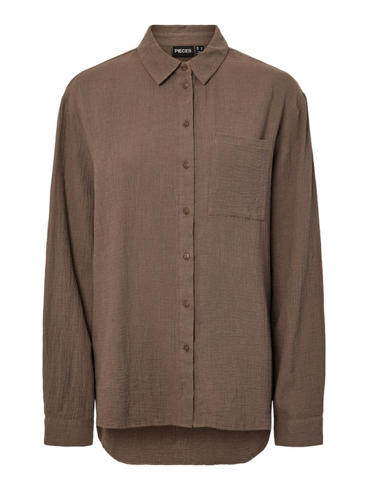 PCSASTINA LS SHIRT - Coffee Quartz