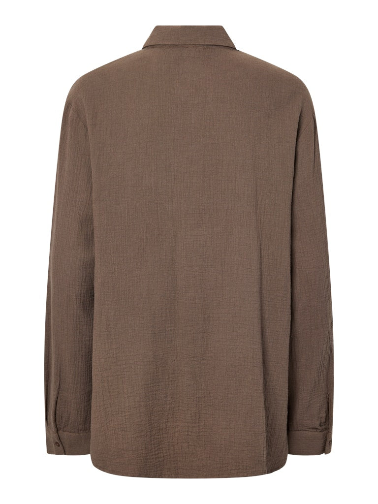 PCSASTINA LS SHIRT - Coffee Quartz