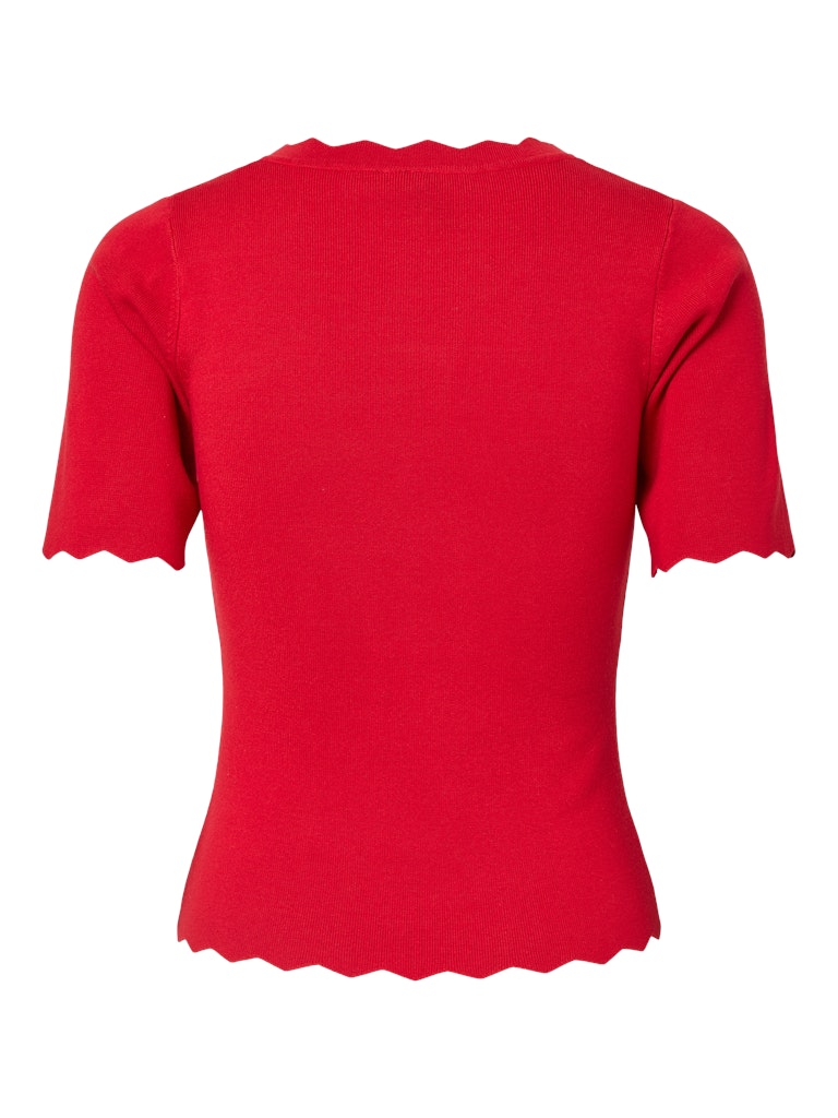 PCJULINE SS V-NECK KNIT - Adrenaline Rush