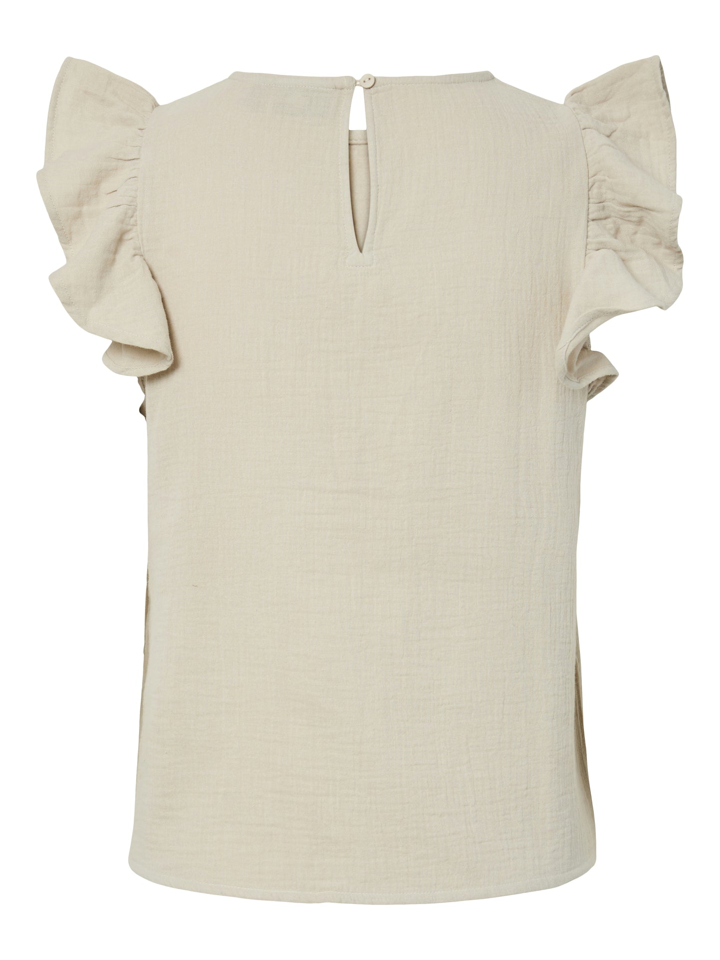 PCSASTINA SL O-NECK TOP - Silver Lining