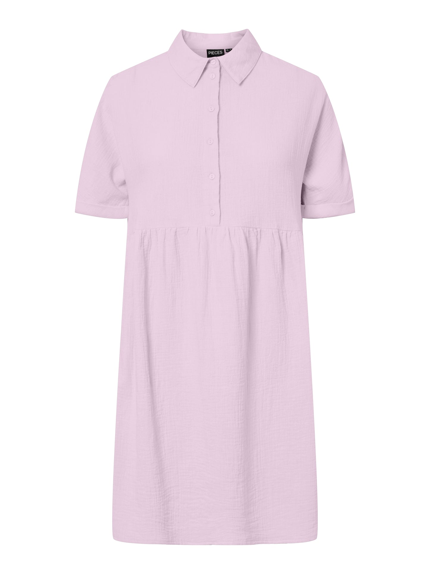 PCSASTINA SS SHIRT DRESS WIDE - Cradle Pink