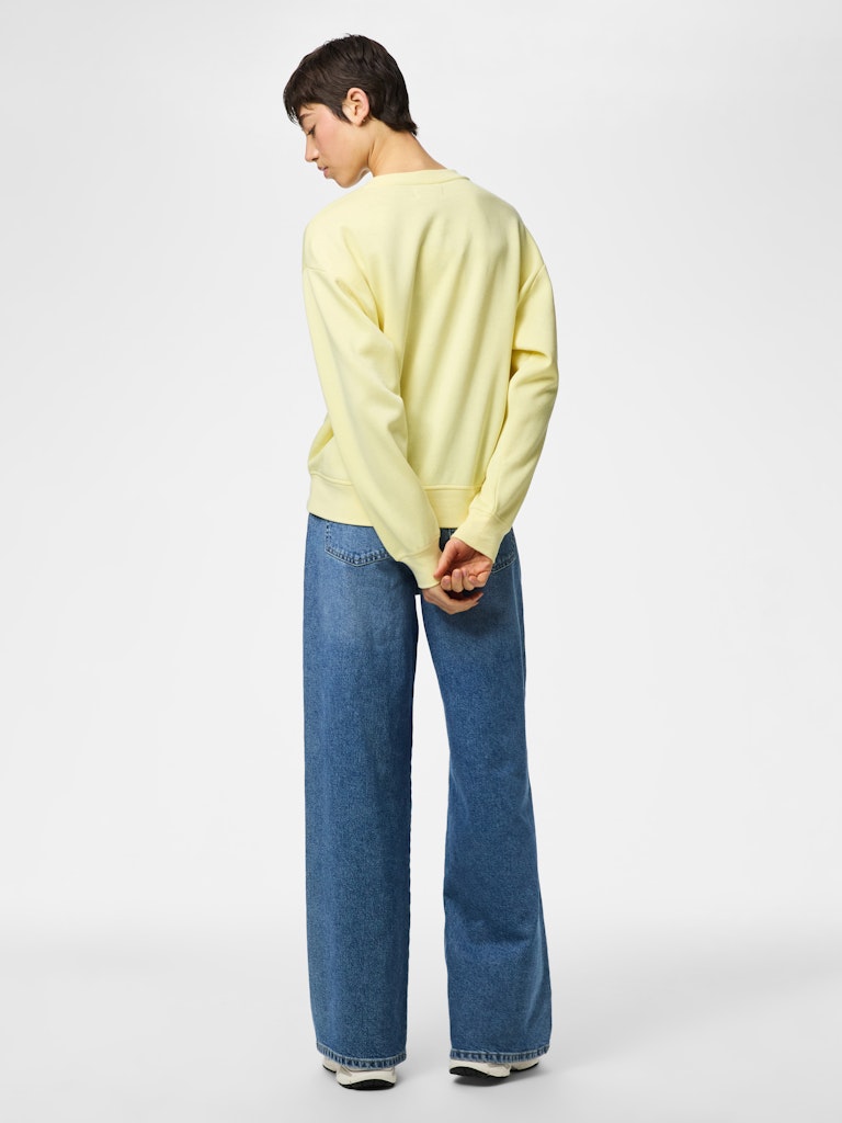 PCCHILLI LS LOOSE SWEAT - French Vanilla