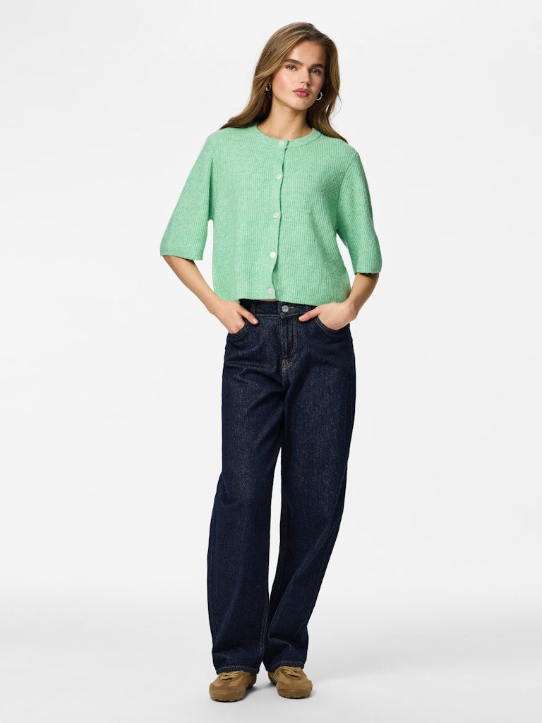 PCSILLY SS O-NECK KNIT CARDIGAN - Sprucestone