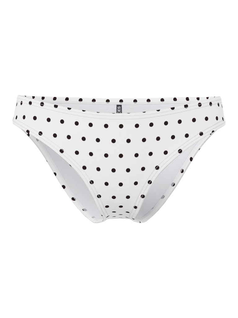 PCBAOMI BIKINI BRIEF -Egret/Black Dot