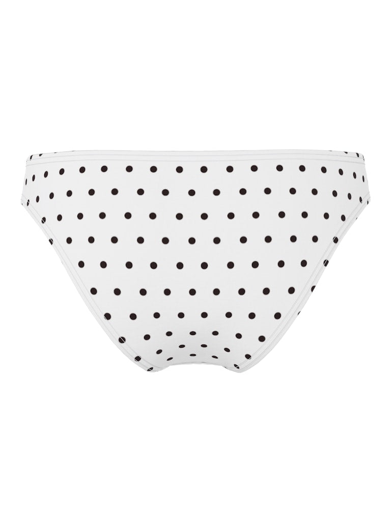 PCBAOMI BIKINI BRIEF -Egret/Black Dot