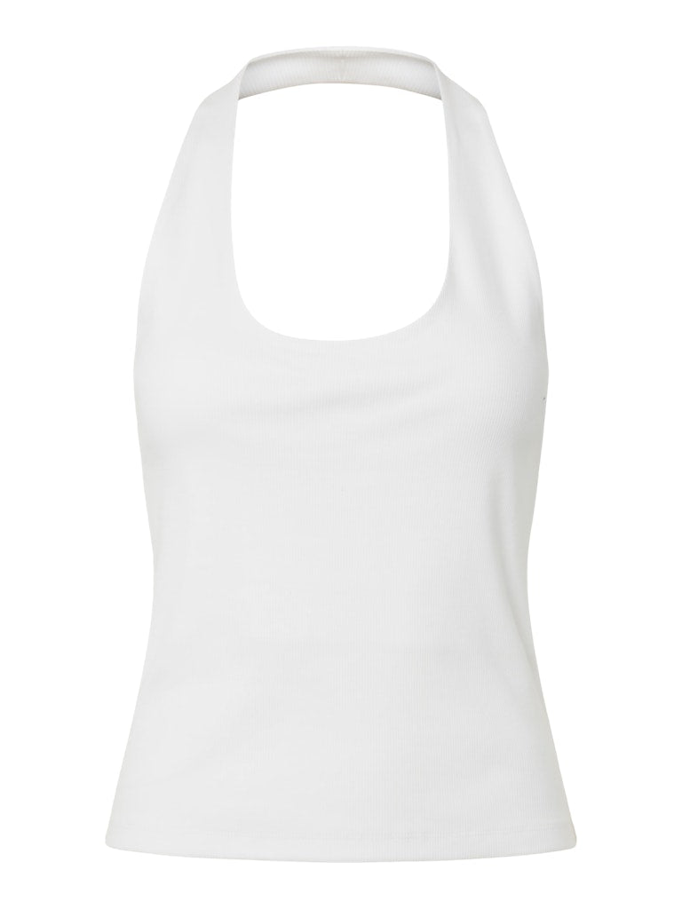 PCMAY HALTERNECK TOP - Bright White