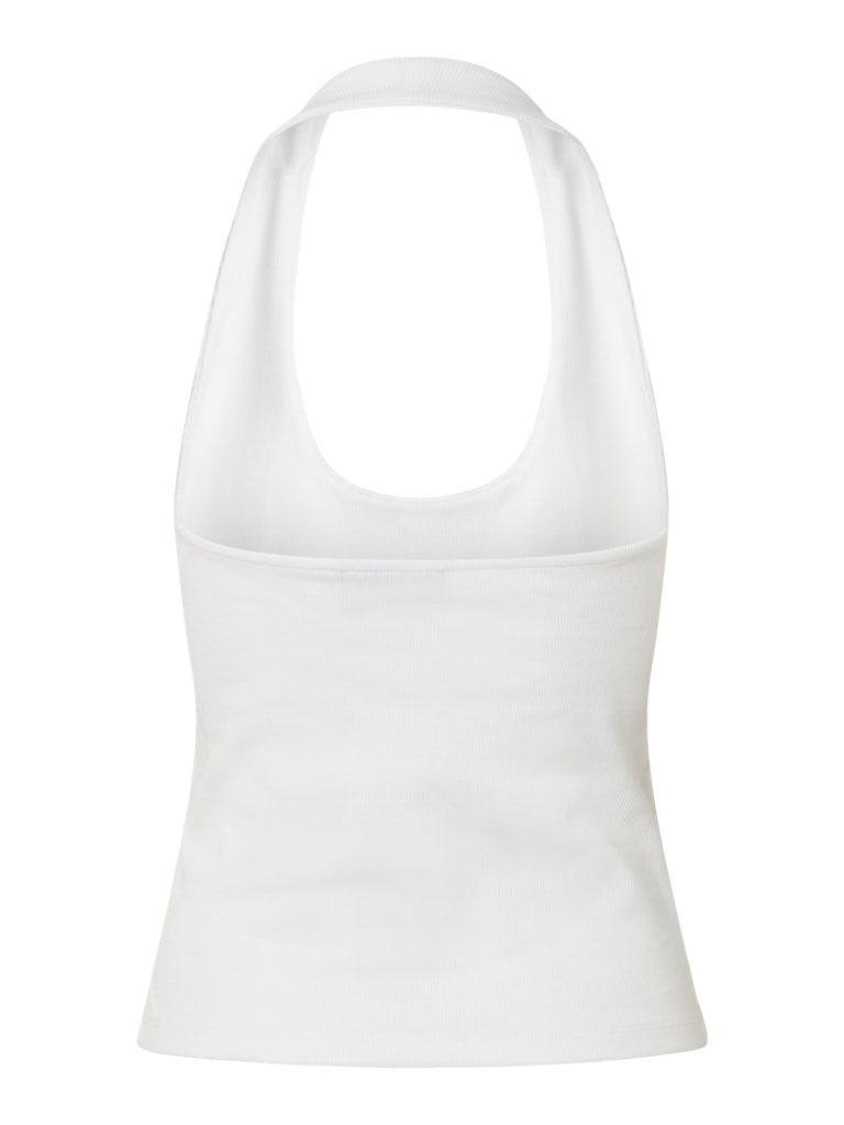 PCMAY HALTERNECK TOP - Bright White