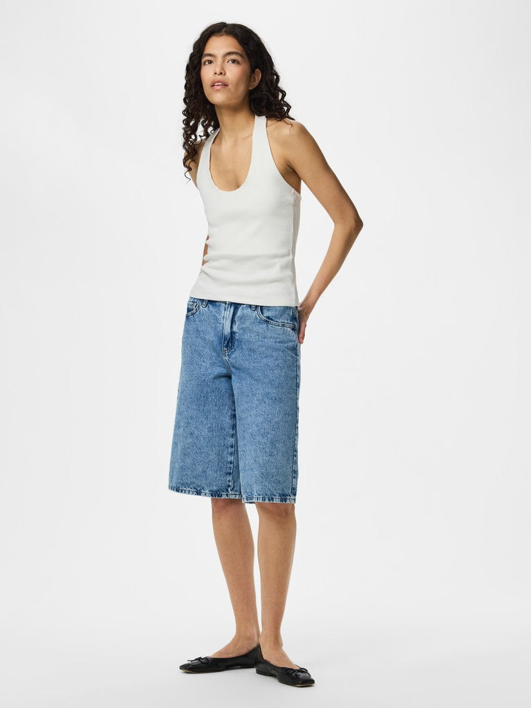 PCMAY HALTERNECK TOP - Bright White
