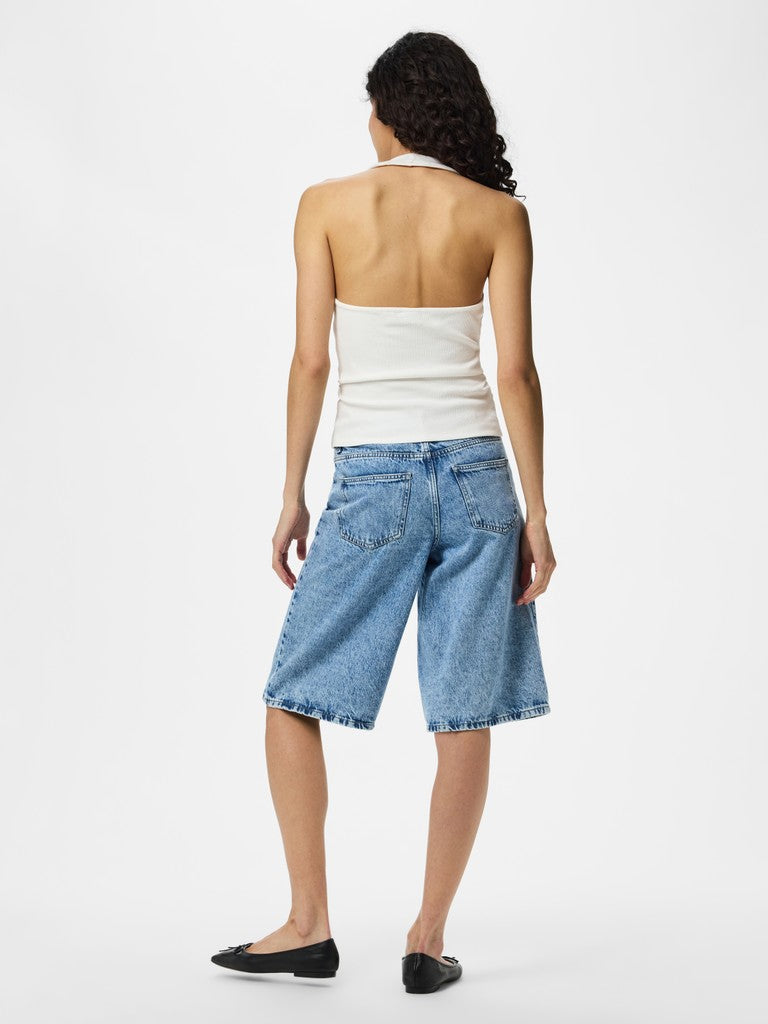 PCMAY HALTERNECK TOP - Bright White