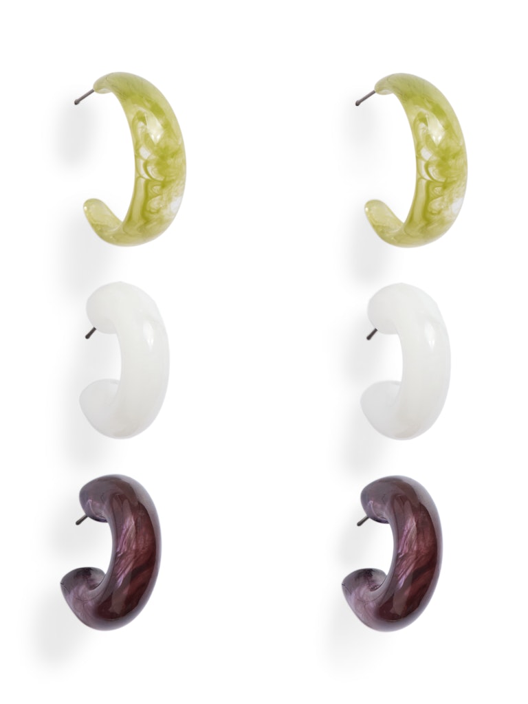 PCPENOLOPE J EARRINGS 3-PACK - Woodbine