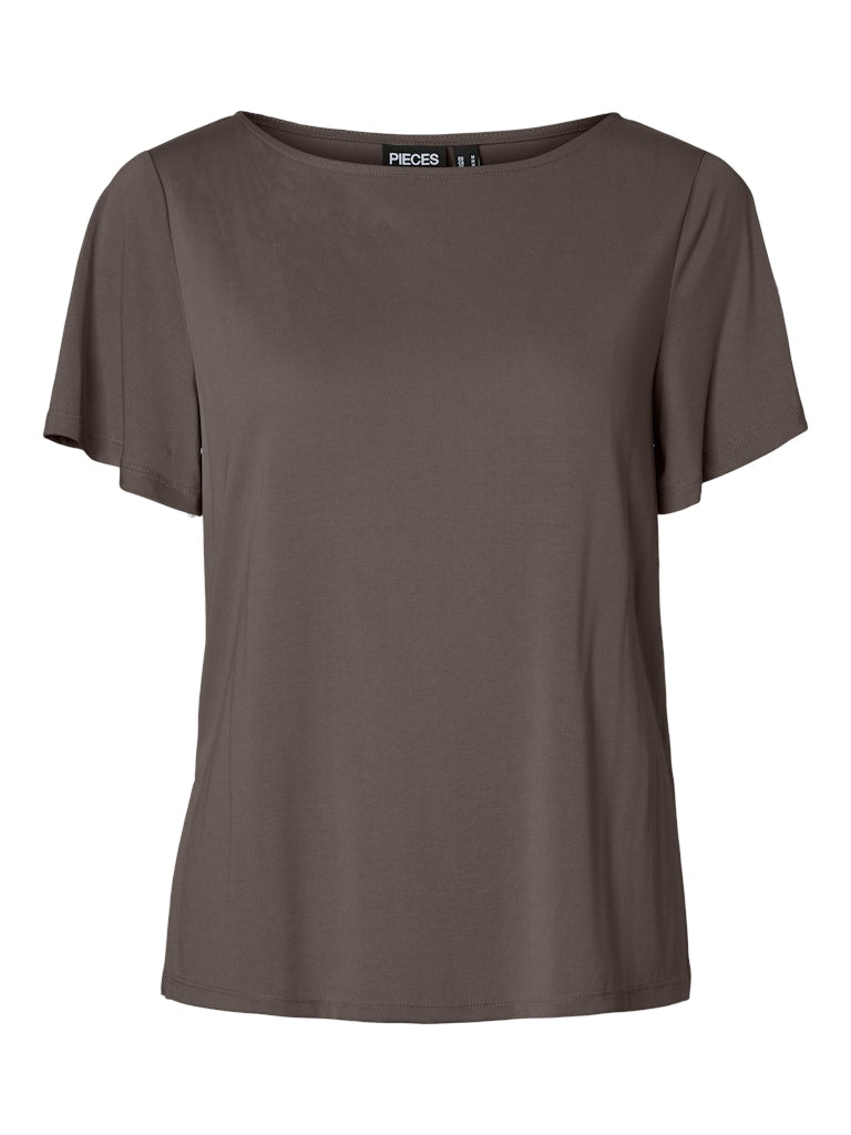 PCANORA SS SLIT TOP - Coffee Quartz