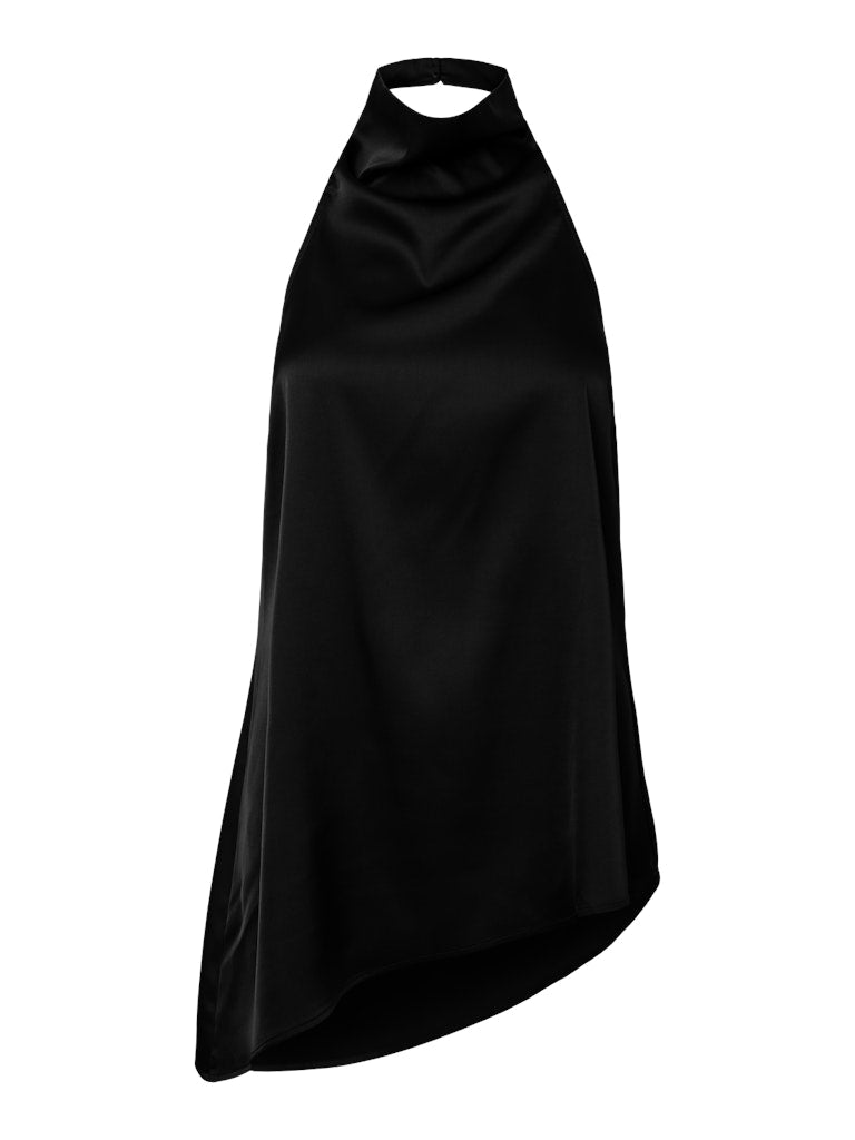 PCFESTA HALTERNECK SATINTOP - Black