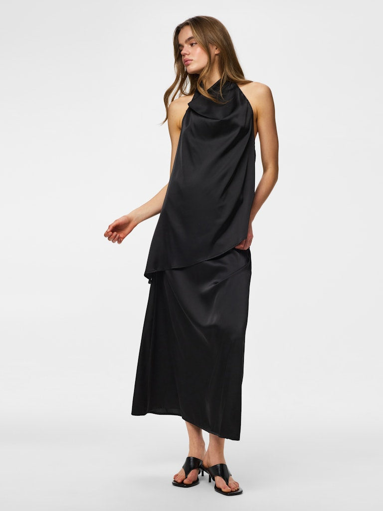 PCFESTA HALTERNECK SATINTOP - Black