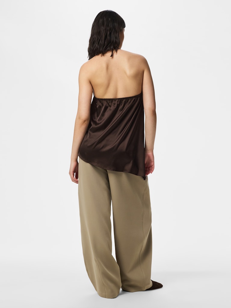 PCFESTA HALTERNECK SATINTOP - Hot Fugde