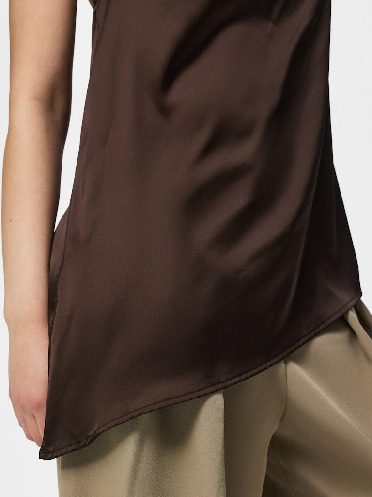 PCFESTA HALTERNECK SATINTOP - Hot Fugde