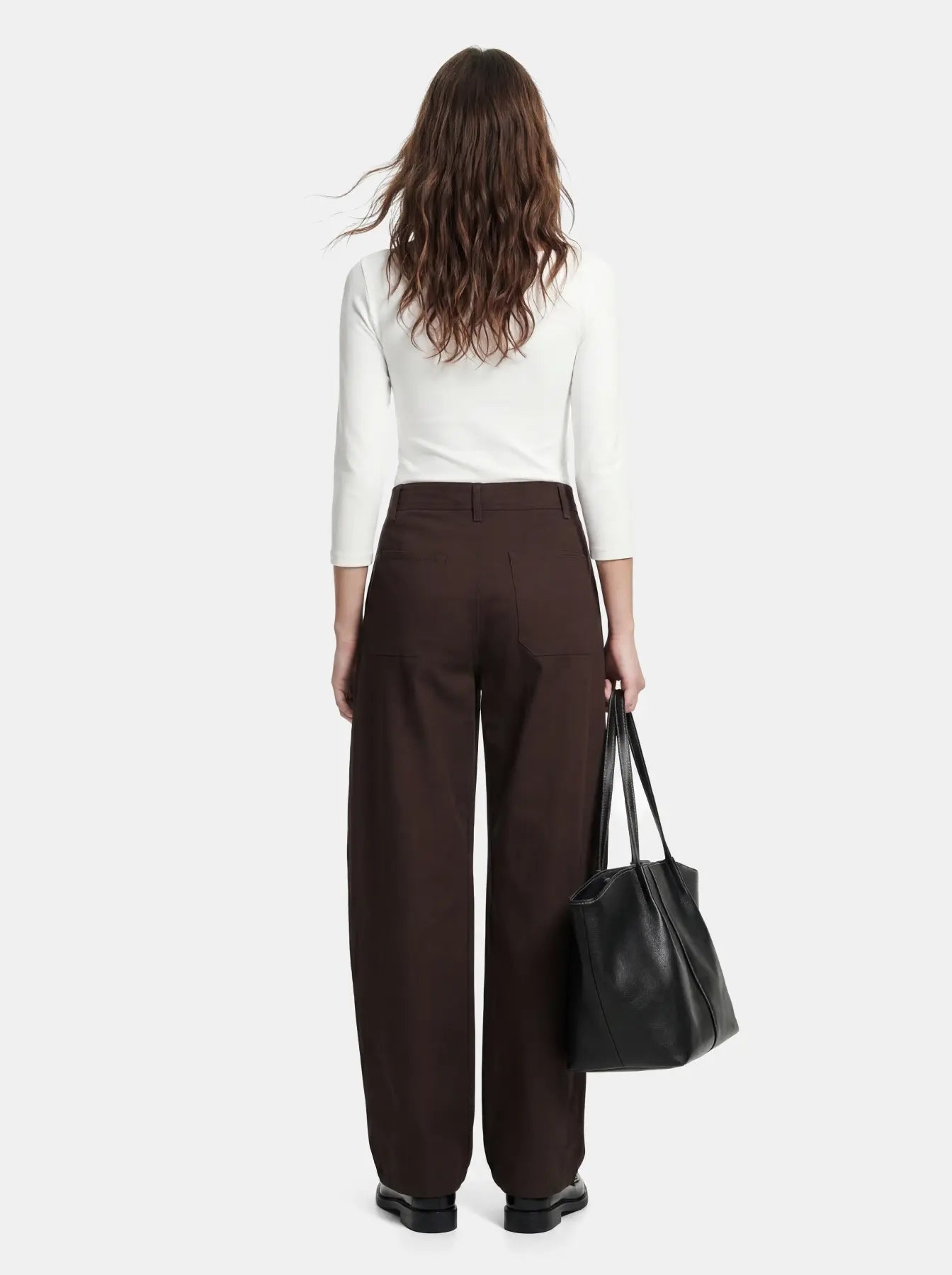 PCPHOEBE 3/4 BOATNECK TOP JRS - Cloud Dancer