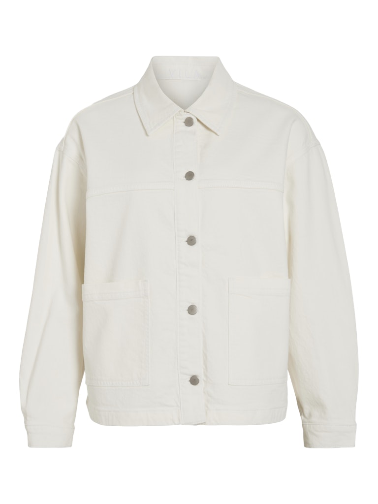VIJAF L/S DENIM JACKET - Cloud Dancer