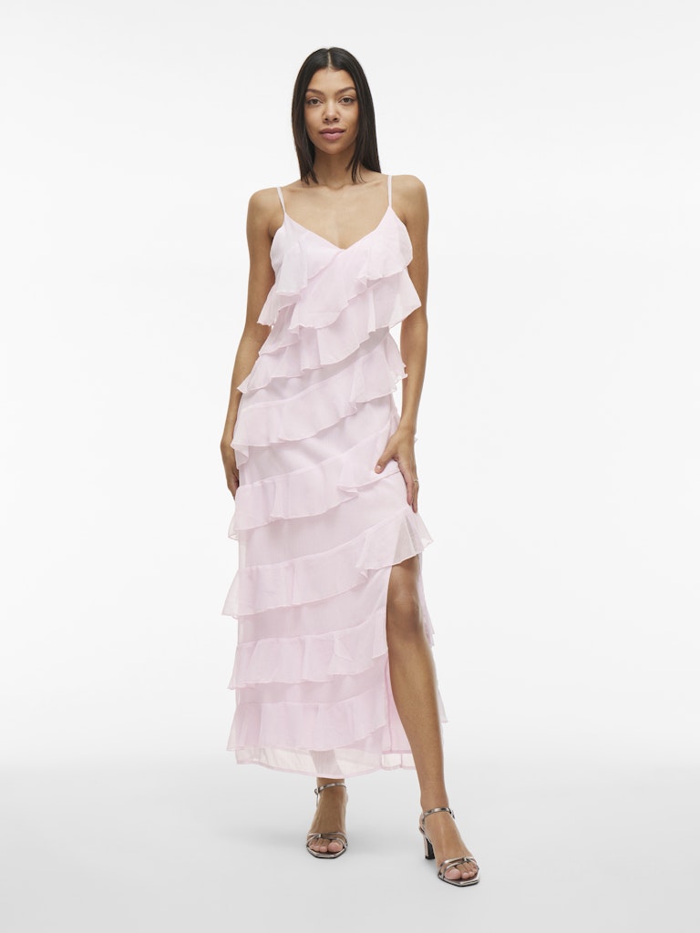 VILUNA STRAP ANKLE DRESS - Cherry Blossom