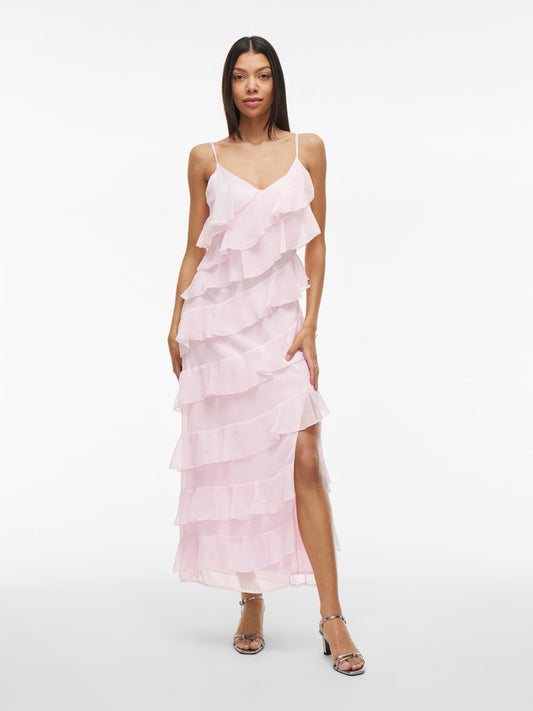 VILUNA STRAP ANKLE DRESS - Cherry Blossom