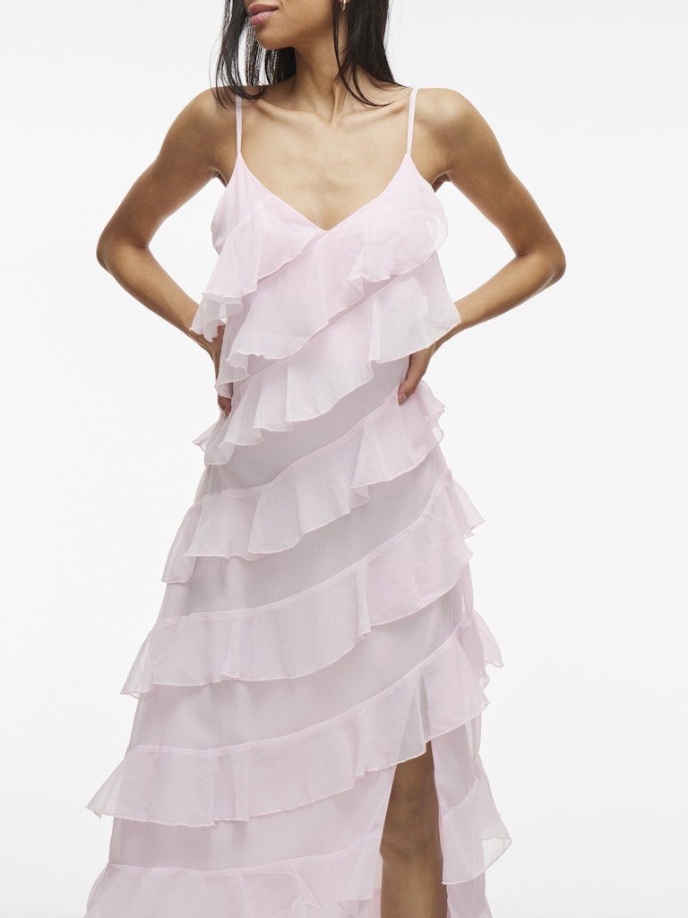 VILUNA STRAP ANKLE DRESS - Cherry Blossom