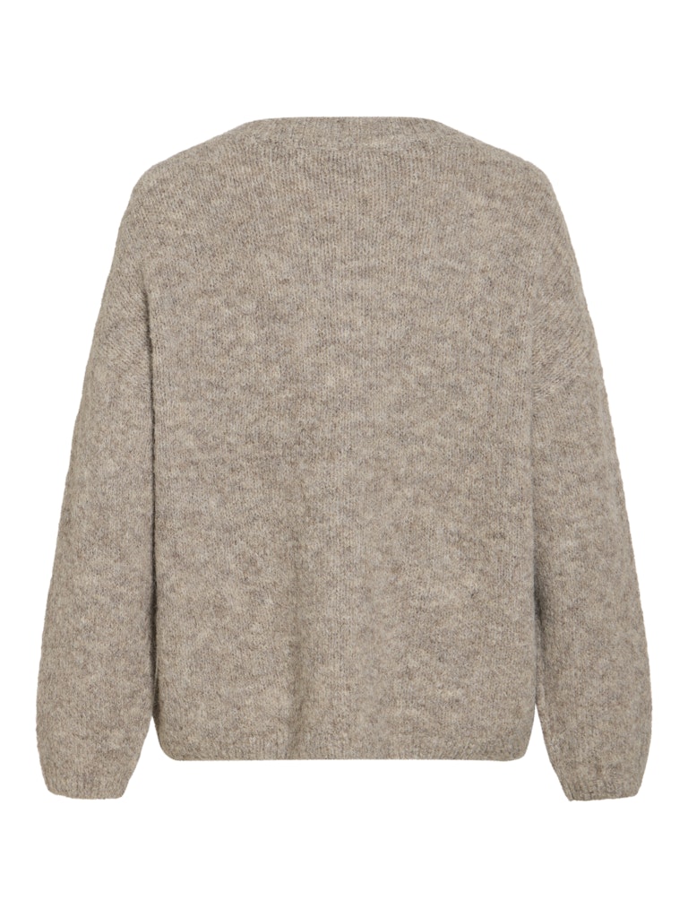 VIMARLEY L/S KNIT PULLOVER - Natural Melange