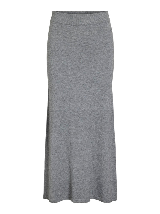 VIRIL ANKLE KNIT SKIRT - Medium Grey Melange