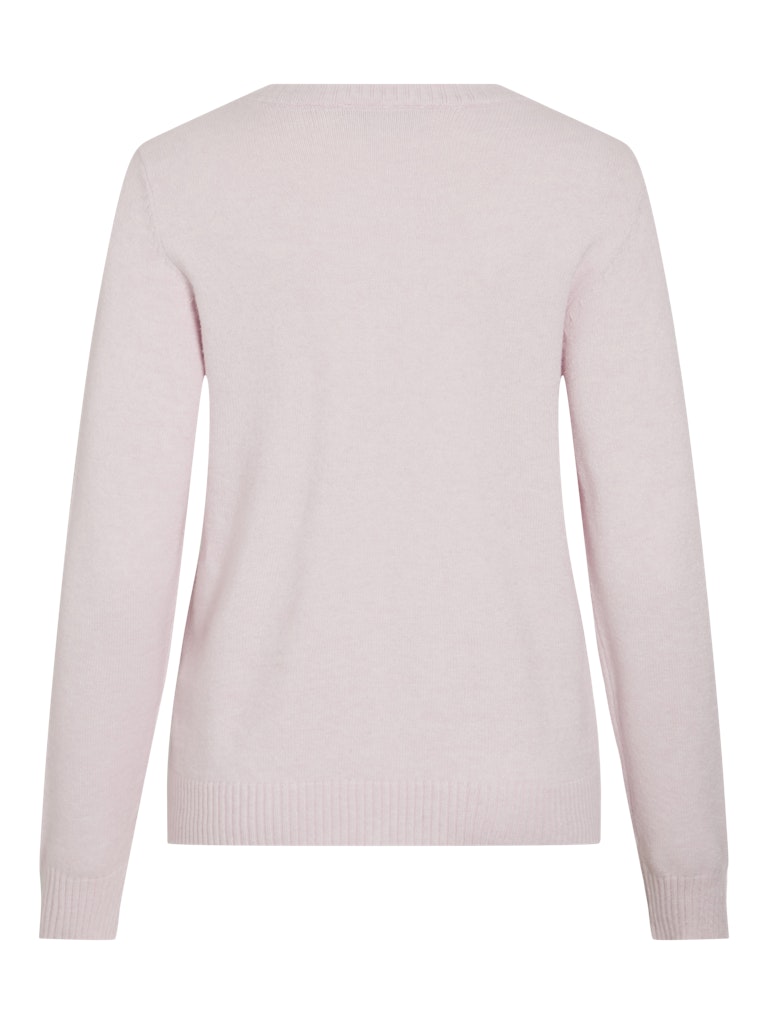 VIRIL O-NECK L/S  KNIT TOP - Cherry Blossom