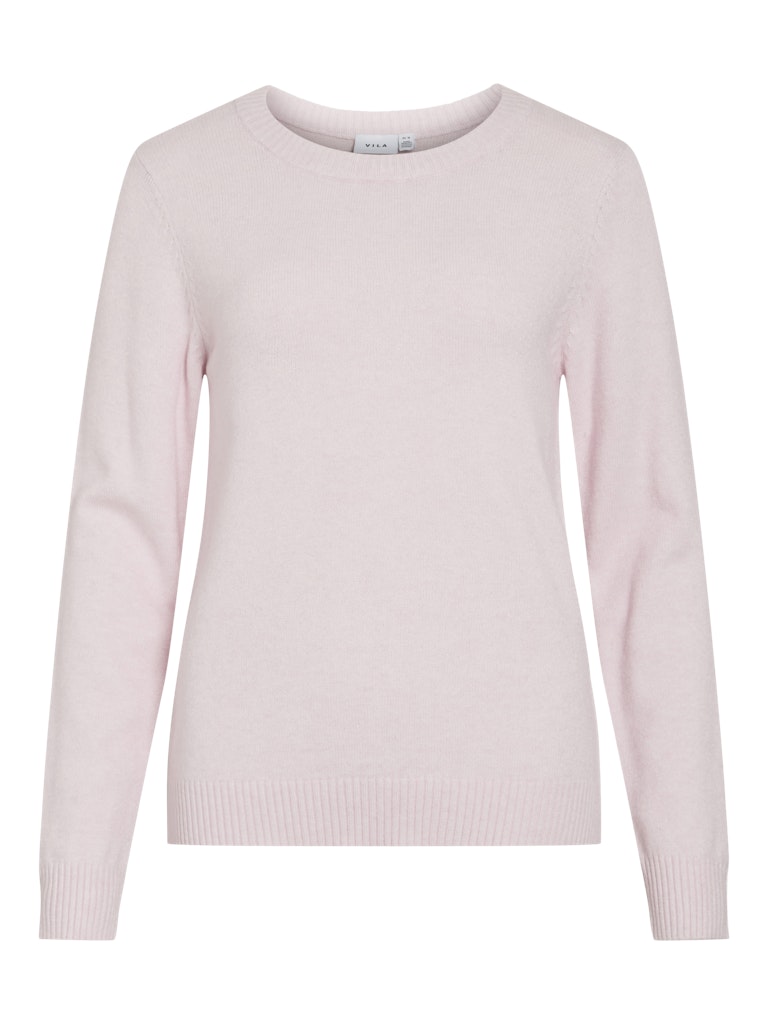 VIRIL O-NECK L/S  KNIT TOP - Cherry Blossom