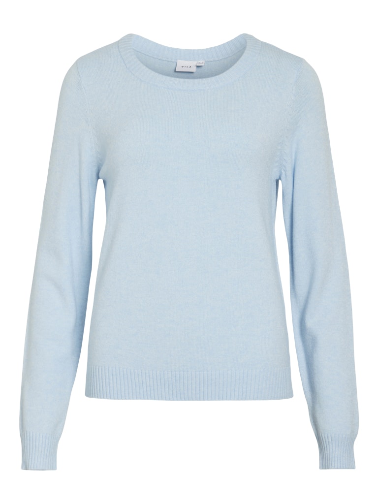 VIRIL O-NECK L/S  KNIT TOP - Nantucket Breeze