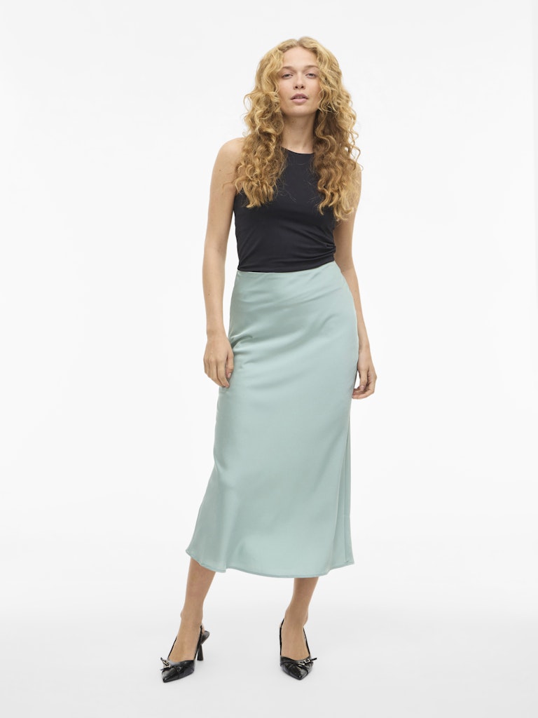 VIELLETTE HW MIDI SKIRT - Blue Surf