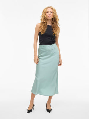 VIELLETTE HW MIDI SKIRT - Blue Surf